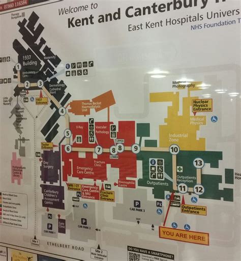 kent and canterbury hospital map